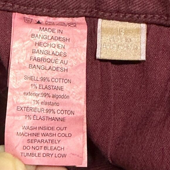 Michael Kors Women Jeans Selma Hi Rise sz 12 Merlot Skinny Ankle $110 NWT - Picture 9 of 10